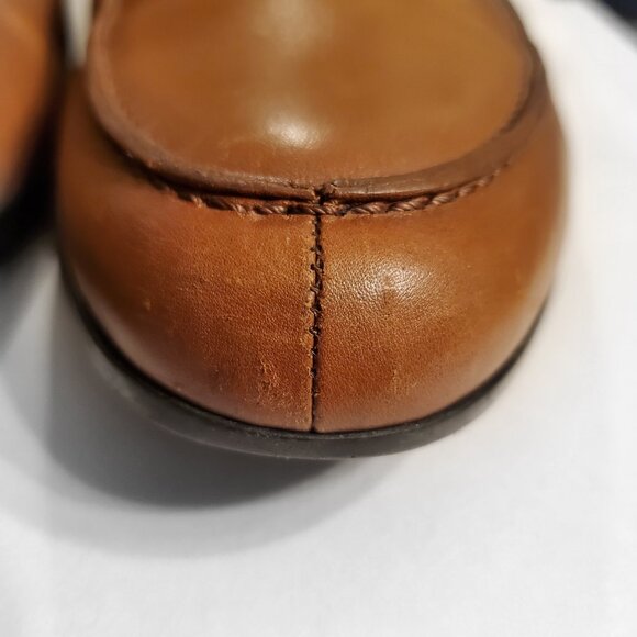 Gucci Leather Web Accent Penny Loafers - Picture 15 of 16